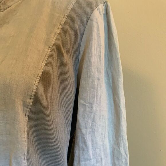 XCVI lite linen machine washable 3/4 sleeve jacket - Picture 6 of 10